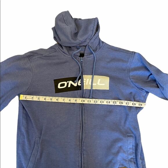 ONEILL Graphic Zip Up Hoodie with Pockets S - Picture 6 of 10